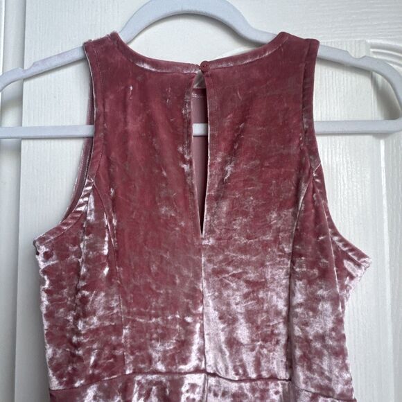 Nordstrom Velvet Pink Girls 10/12 Holiday Dress Wedding Christmas - Picture 6 of 8